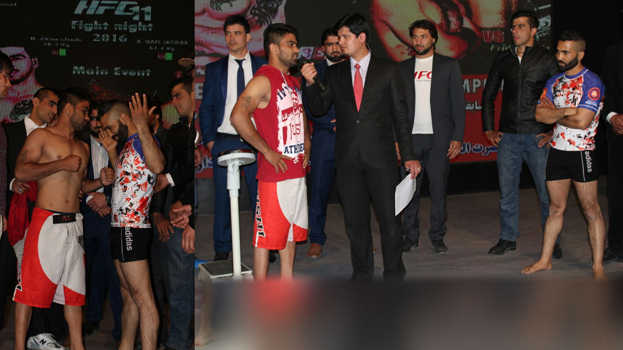 Weigh-in Qais Jasoor vs Rakesh Dagar